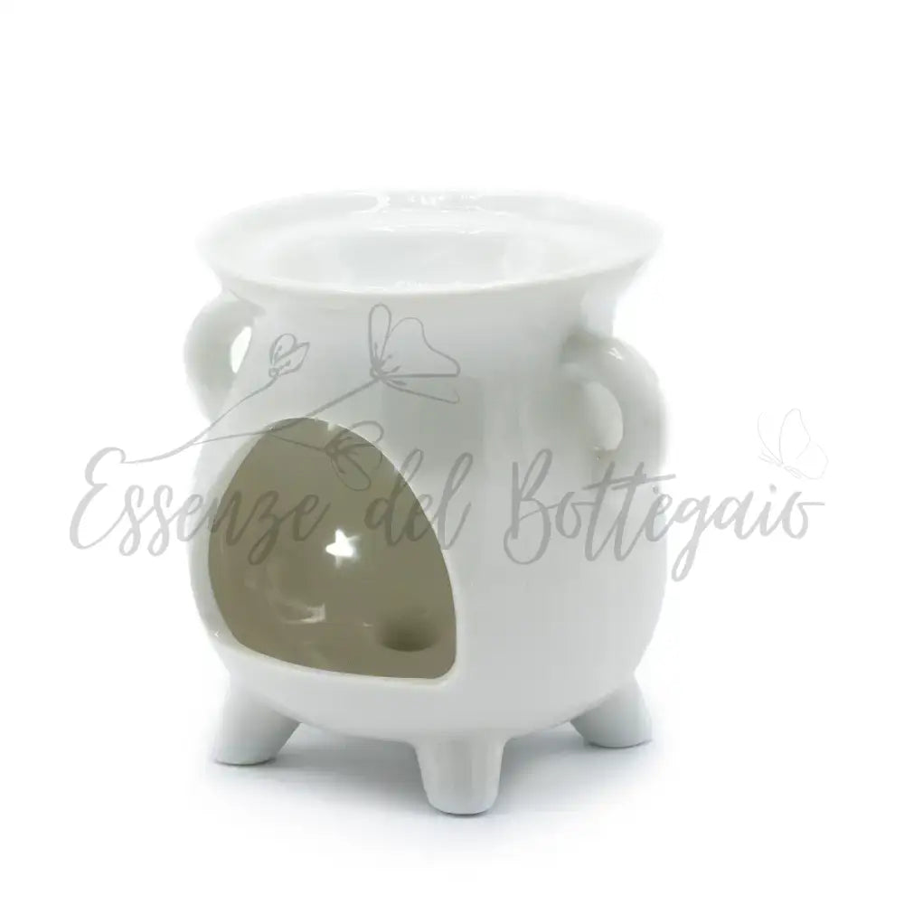 Brucia Essenze - Calderone Fase Lunare - Bianco - Floral & Cauldron Oil Burners