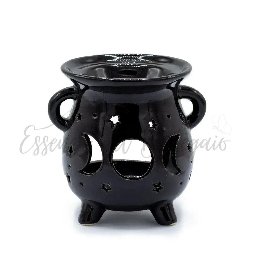 Brucia Essenze - Calderone Fase Lunare - Nero - Floral & Cauldron Oil Burners