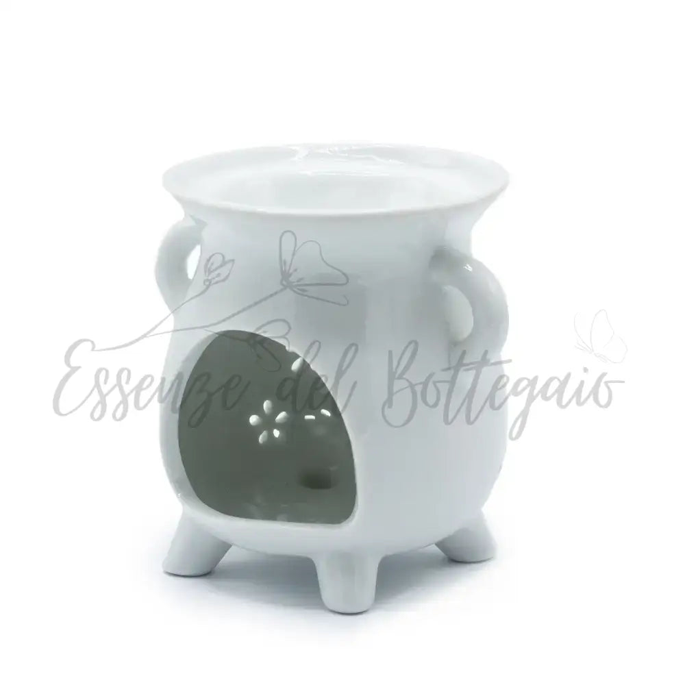 Brucia Essenze - Calderone Gufo - Bianco - Floral & Cauldron Oil Burners