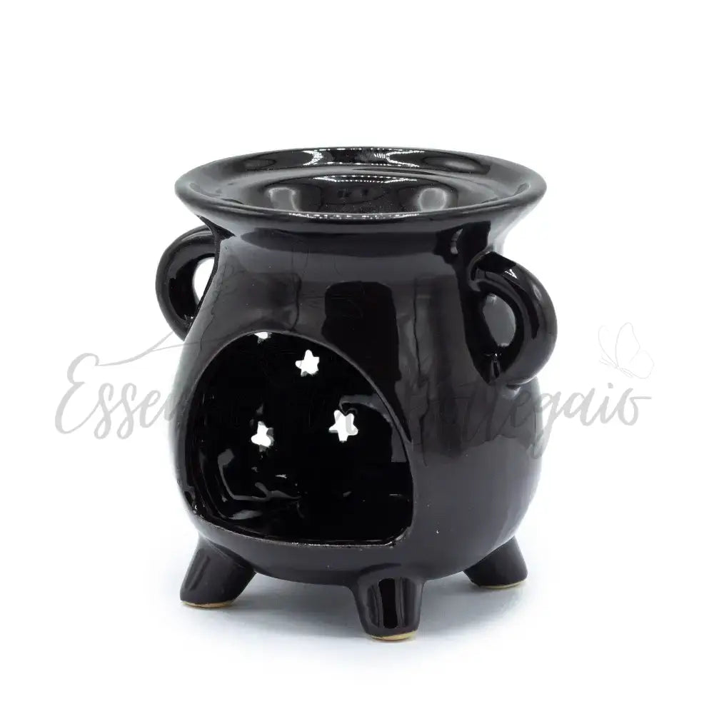 Brucia Essenze - Calderone Luna e Stelle - Nero - Floral & Cauldron Oil Burners