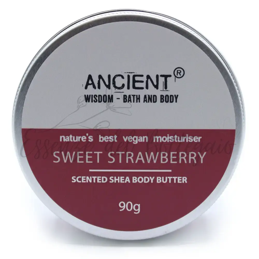 Burro di karitè per corpo 90g - Fragola - Scented Shea Body Butter - 90g
