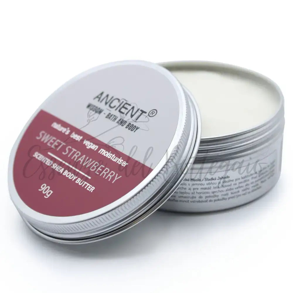 Burro di karitè per corpo 90g - Fragola - Scented Shea Body Butter - 90g