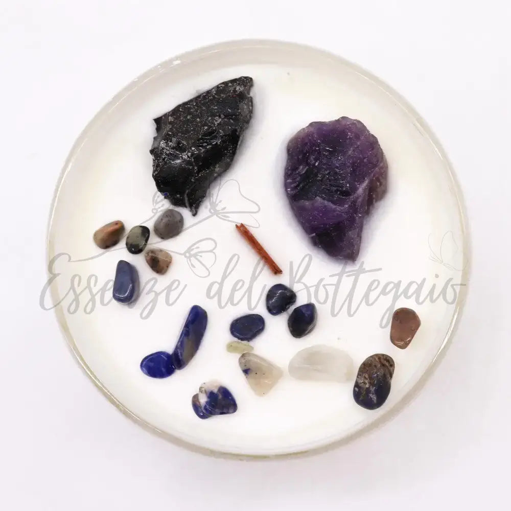 Candela Cristallo Chakra - Chakra del Plesso Solare - Chakra Crystal Candles