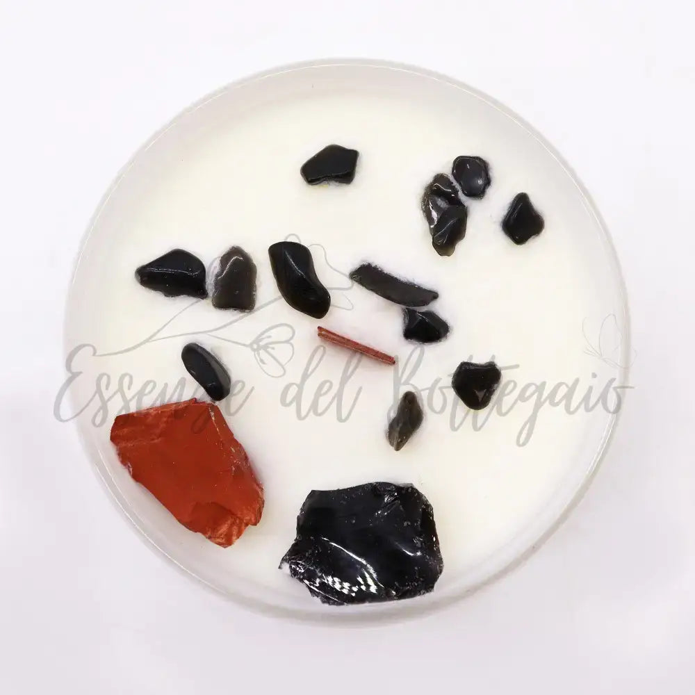 Candela Cristallo Chakra - Chakra della Radice - Chakra Crystal Candles