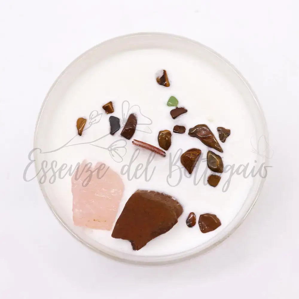 Candela Cristallo Chakra - Chakra Sacrale - Chakra Crystal Candles