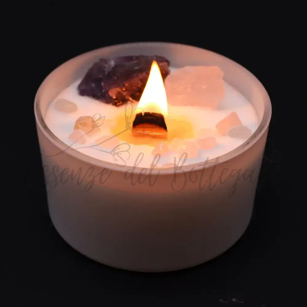 Candela Cristallo Chakra - Chakra del Terzo Occhio - Chakra Crystal Candles