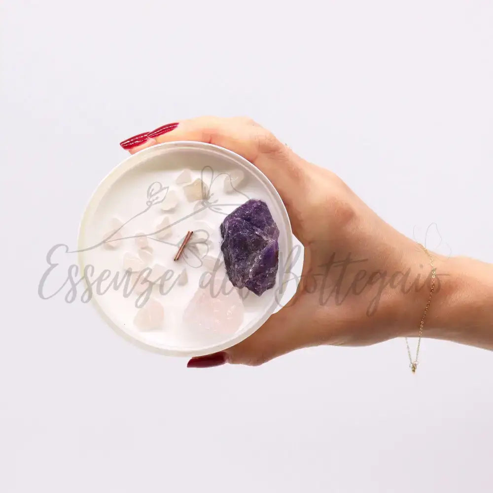 Candela Cristallo Chakra - Chakra del Terzo Occhio - Chakra Crystal Candles