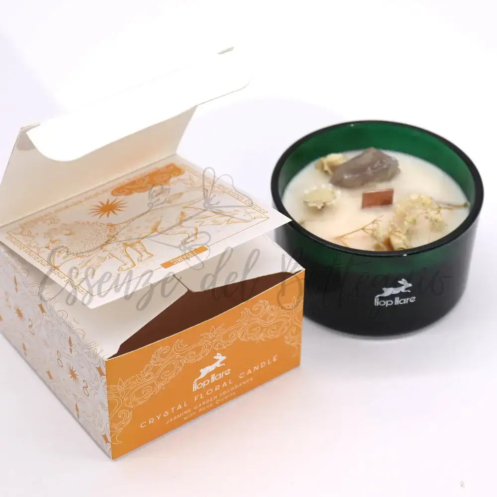 Candela con Fiore Magico Hop Hare - il Leone - Hop Hare Crystal Magic Flower Candles