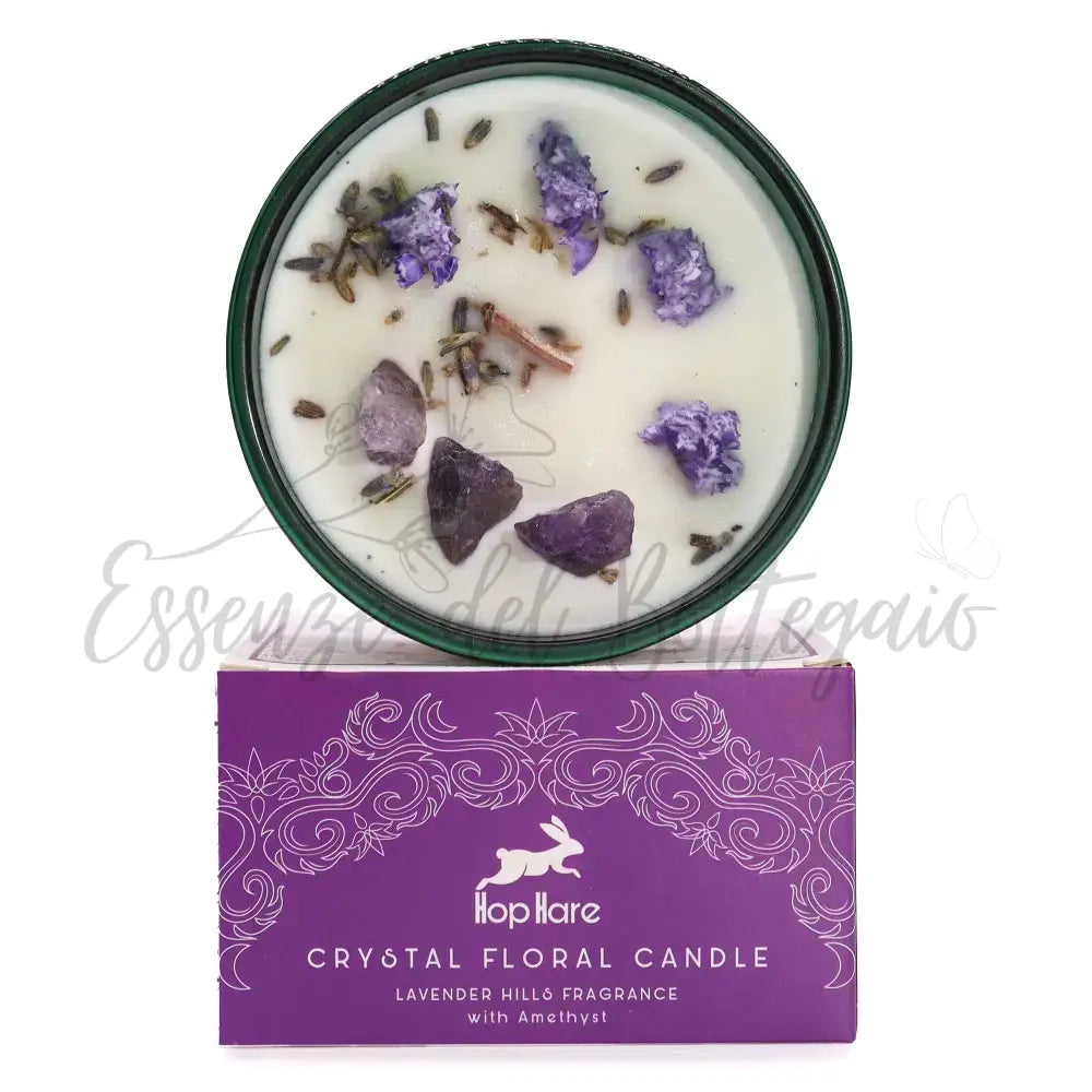 Candela con Fiore Magico Hop Hare - la Luna - Hop Hare Crystal Magic Flower Candles