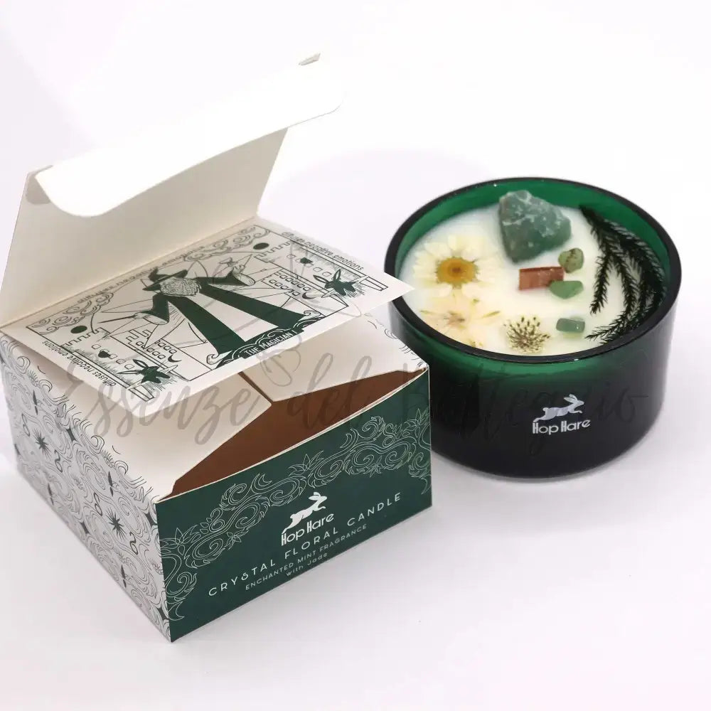 Candela con Fiore Magico Hop Hare - Il Mago - Hop Hare Crystal Magic Flower Candles