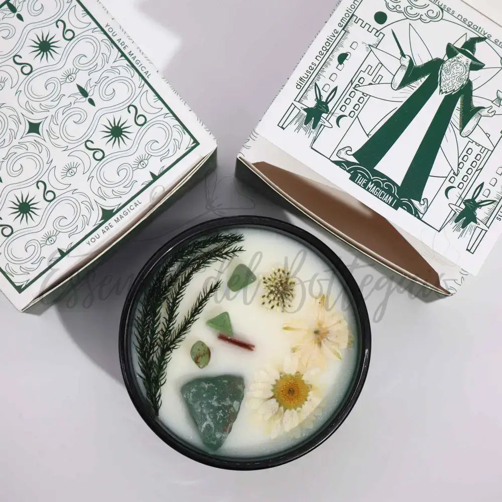 Candela con Fiore Magico Hop Hare - Il Mago - Hop Hare Crystal Magic Flower Candles