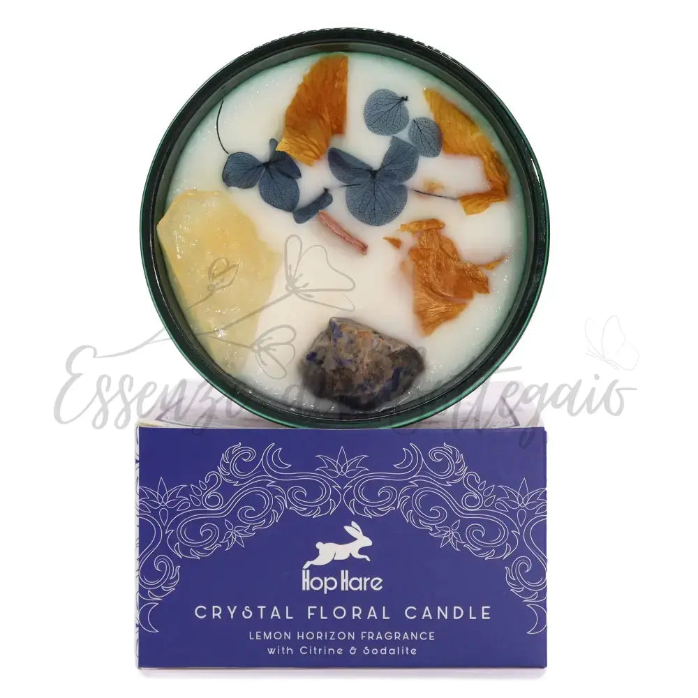 Candela con Fiore Magico Hop Hare - il Sole - Hop Hare Crystal Magic Flower Candles