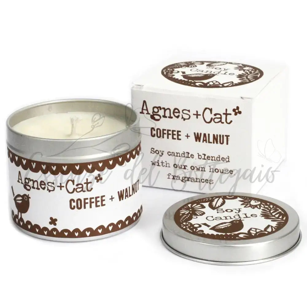 Candela in Lattina - Caffè e Noce - Soy Wax Tin Candles 200 ml