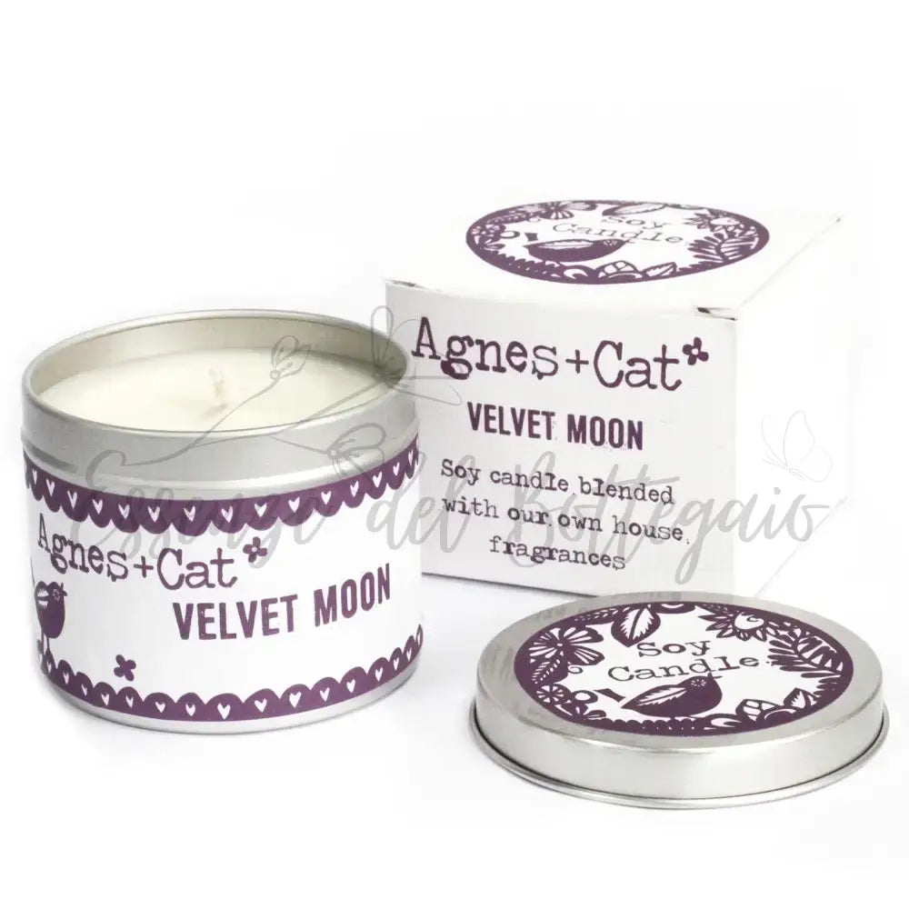 Candela in Lattina - Luna di Velluto - Soy Wax Tin Candles 200 ml