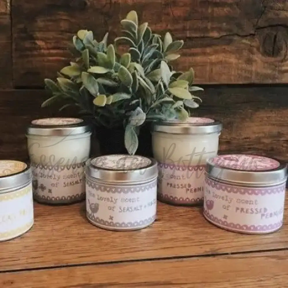 Candela in Lattina - Peonie Pressate - Soy Wax Tin Candles 200 ml