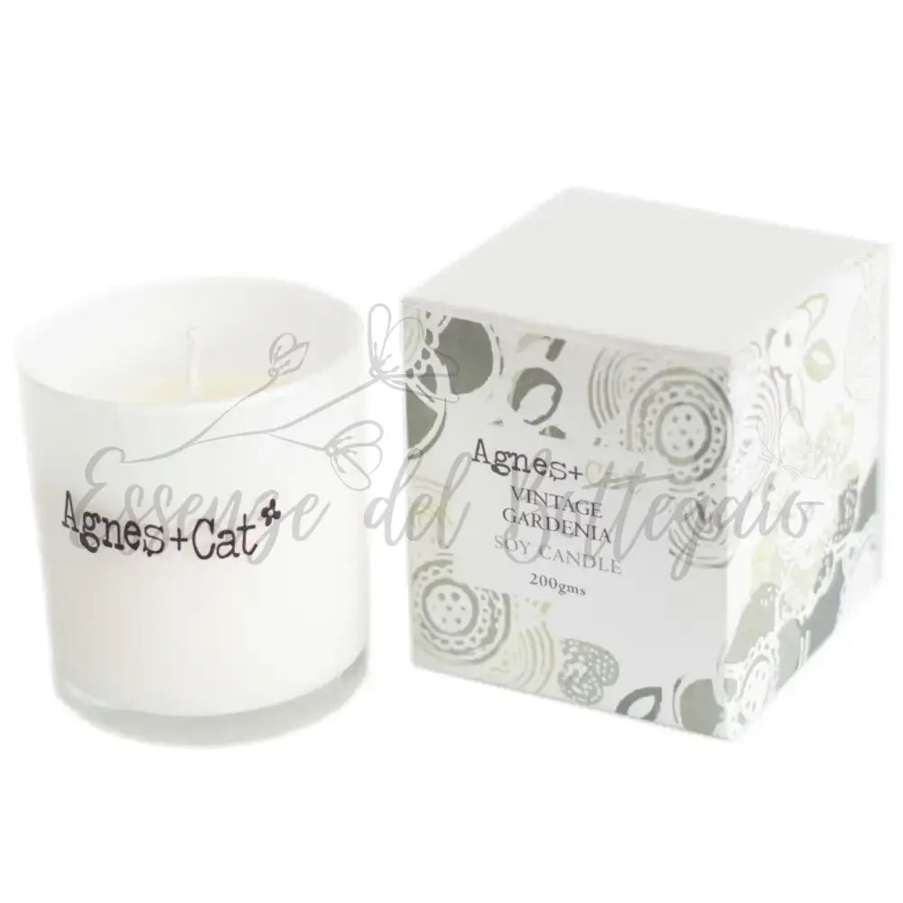 Candela Votiva - Gardenia Vintage - Votive Glass Jar Candles 200 ml