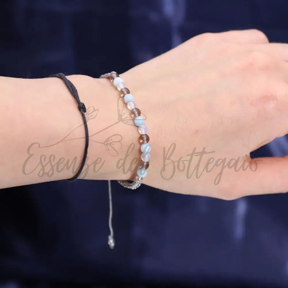 Candela Zodiaco con Braccialetto - Cancro - Zodiac Crystal Candles with Gemstone Bracelet