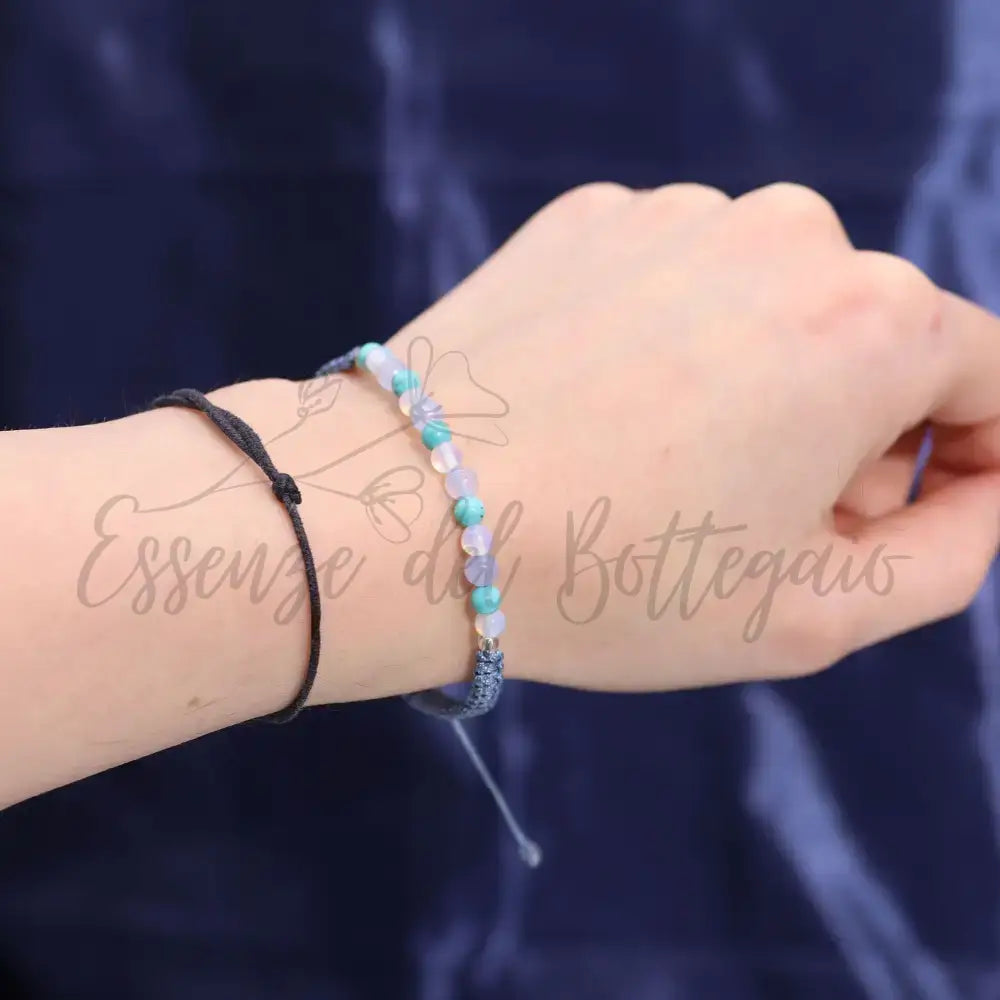 Candela Zodiaco con Braccialetto - Pesci - Zodiac Crystal Candles with Gemstone Bracelet