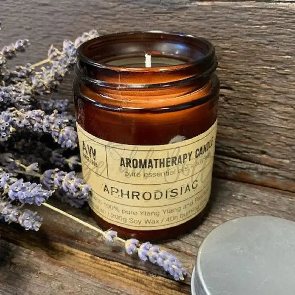 Candele Aromaterapiche - Afrodisiaca - Aromatherapy Soy Wax Candles - 200g