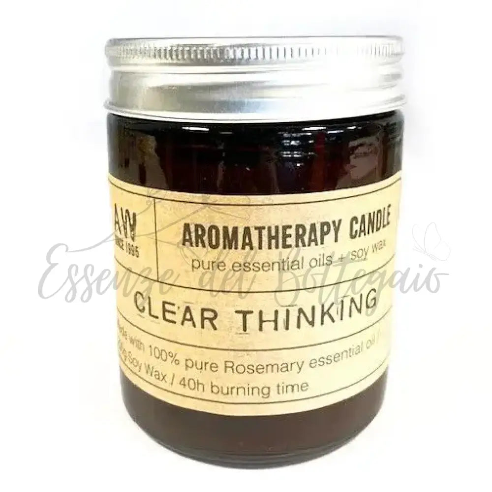 Candele Aromaterapiche - Chiarezza di Pensiero - Aromatherapy Soy Wax Candles - 200g