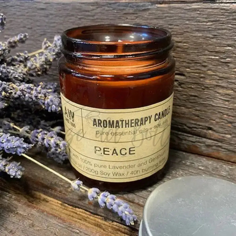 Candele Aromaterapiche - Pace - Aromatherapy Soy Wax Candles - 200g