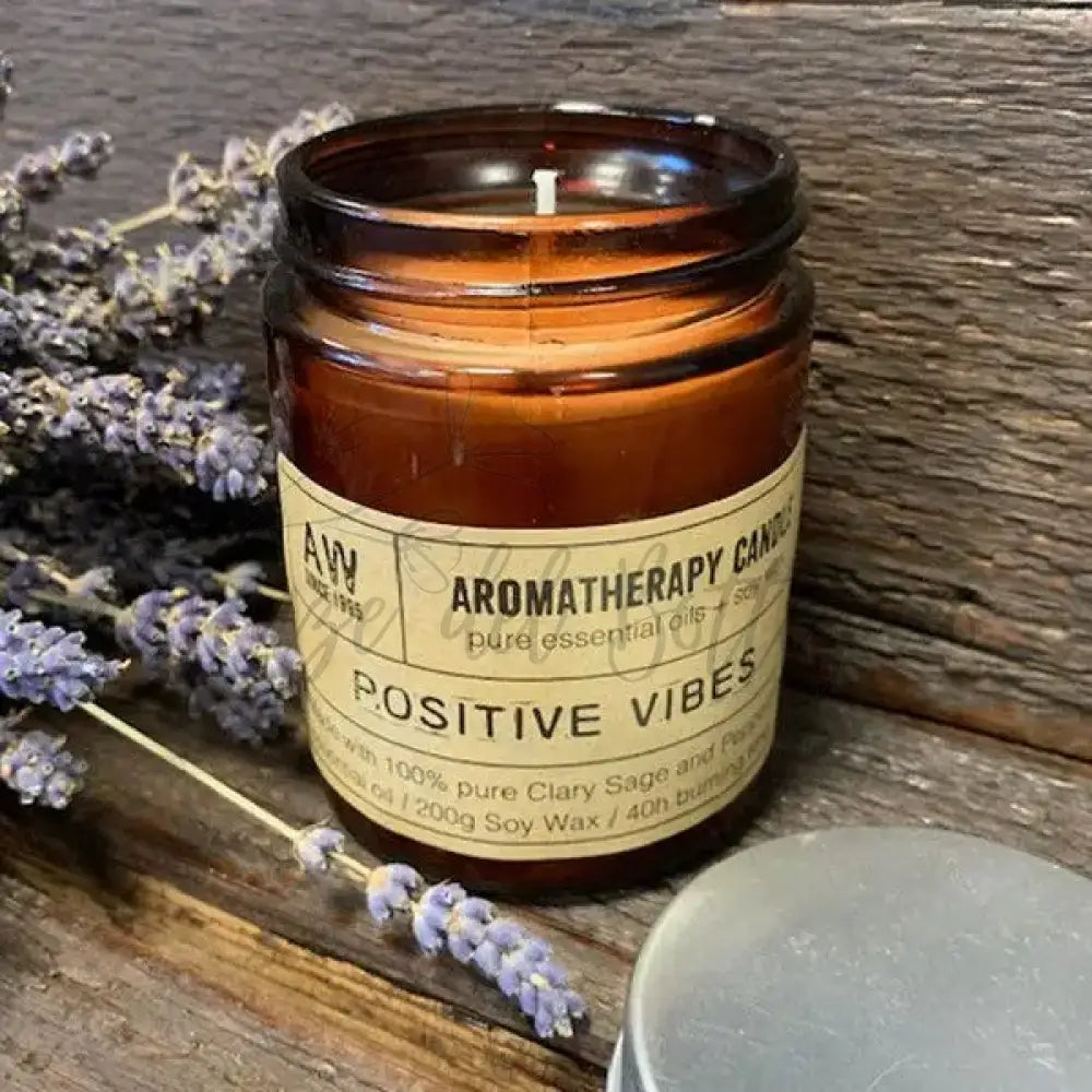 Candele Aromaterapiche - Vibrazioni Positive - Aromatherapy Soy Wax Candles - 200g