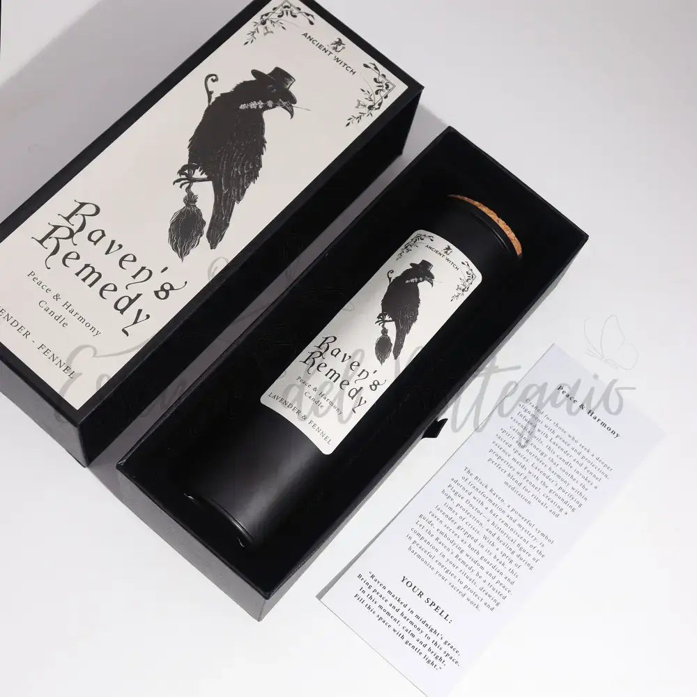 Candele Purificanti della Strega Antica - Rimedio del Corvo - Ancient Witch Ritual Candles
