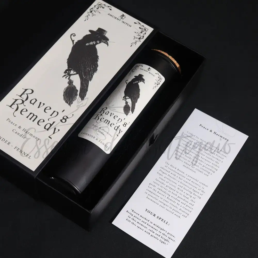 Candele Purificanti della Strega Antica - Rimedio del Corvo - Ancient Witch Ritual Candles