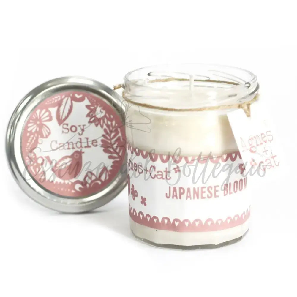 Candele in vasetto - Fioritura Giapponese - Soy Wax Jam Jar Candles 220 ml