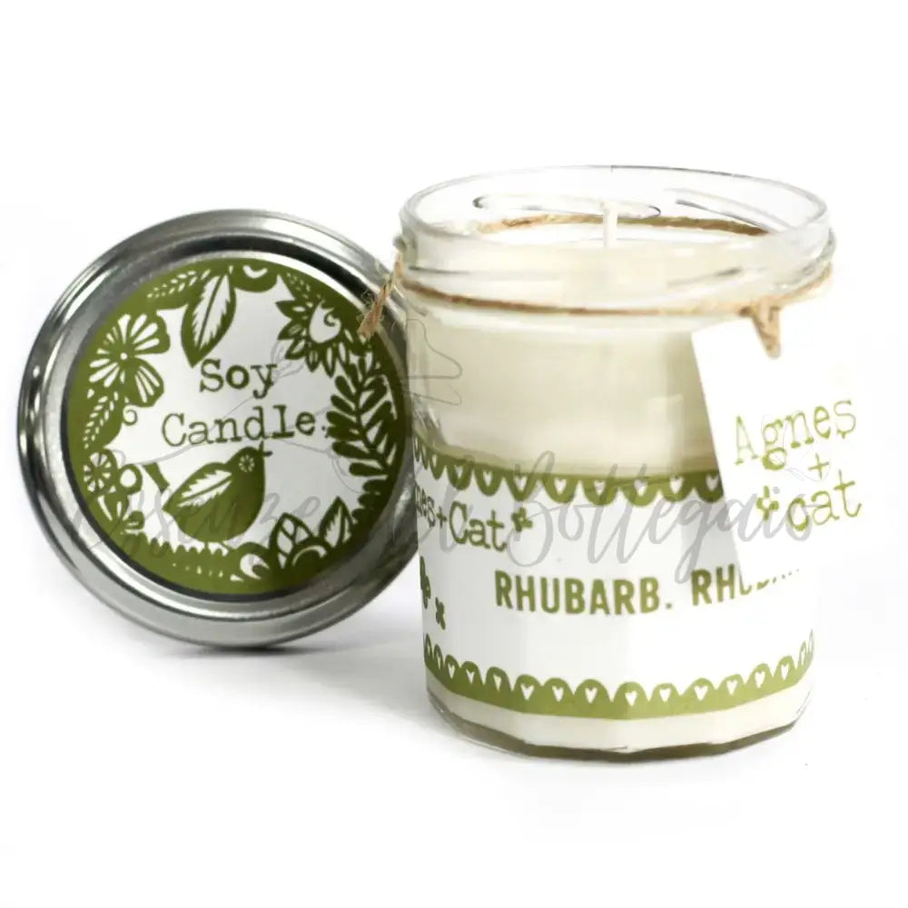 Candele in Vasetto - Rabarbaro - Soy Wax Jam Jar Candles 220 ml