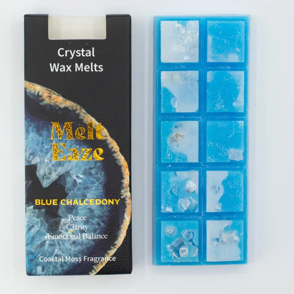 Cera profumata 50g - Onda Acquamarina - Muschio costiero - Melt Eaze Crystal Wax Melts