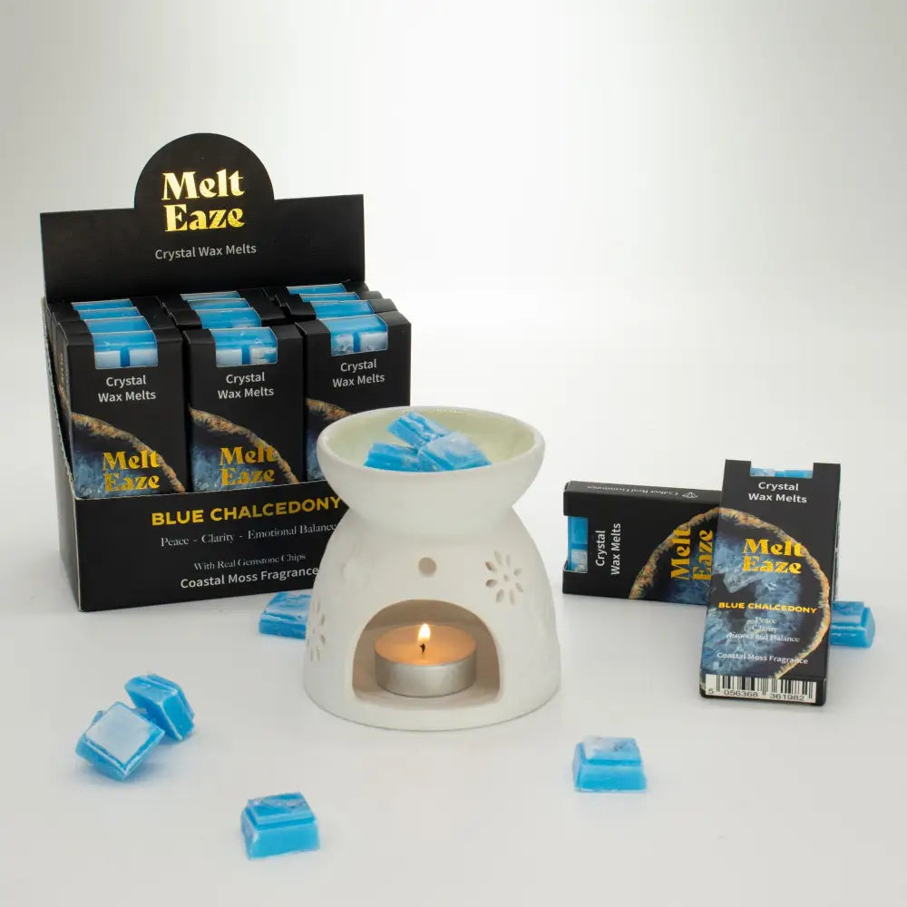 Cera profumata 50g - Onda Acquamarina - Muschio costiero - Melt Eaze Crystal Wax Melts