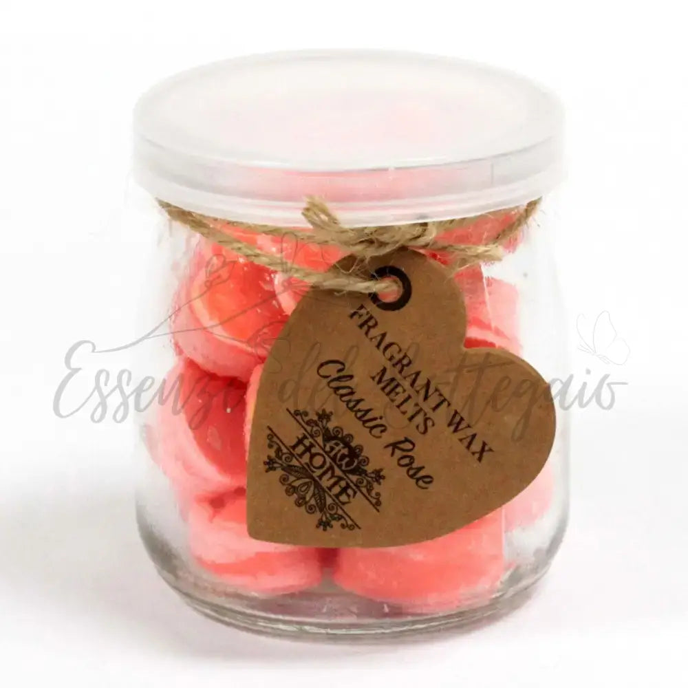 Cere in Vasetto - Rosa - Soy Wax Melts in Jars