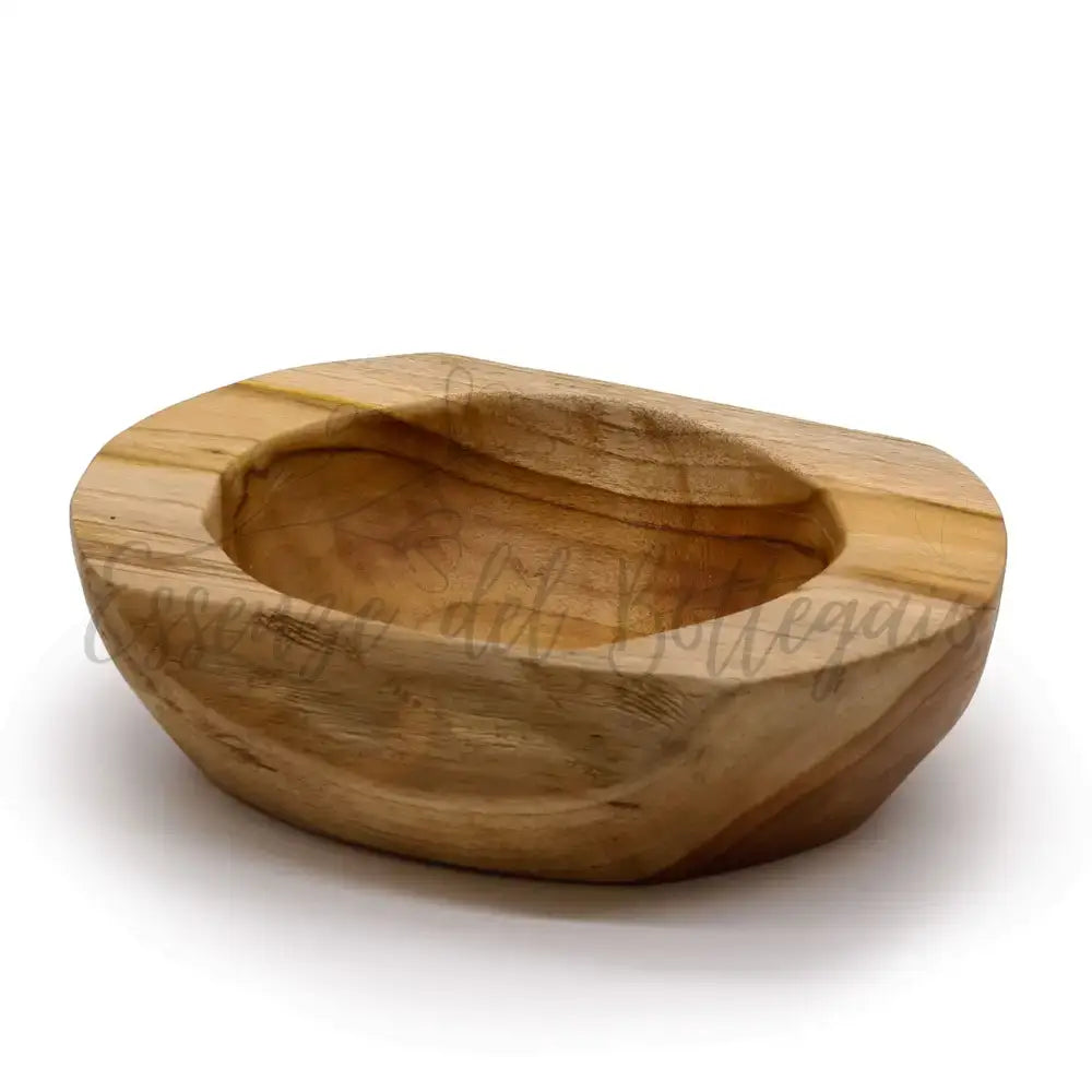 Ciotola Grande in Teak a Forma Naturale - 25x7 cm - Teak Wood Bowls
