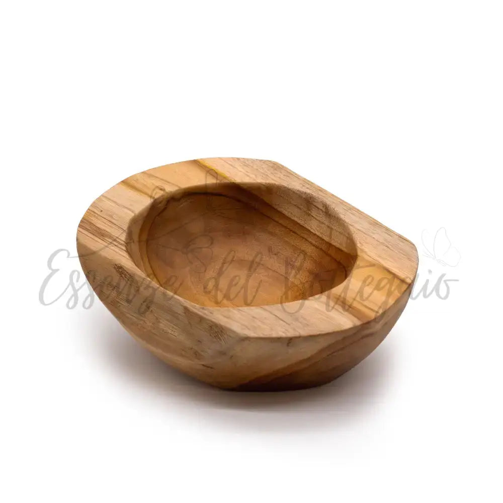 Ciotola Media in Teak a Forma Naturale - 20x7 cm - Teak Wood Bowls