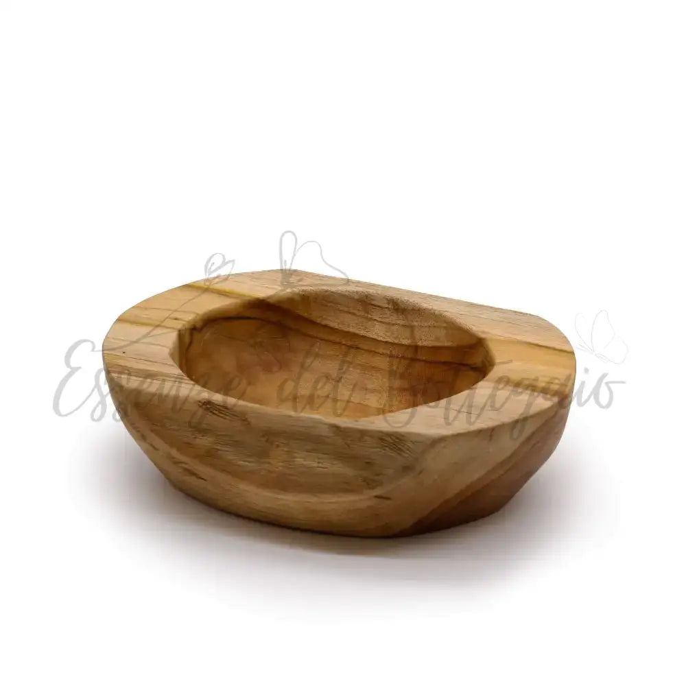 Ciotola Media in Teak a Forma Naturale - 20x7 cm - Teak Wood Bowls