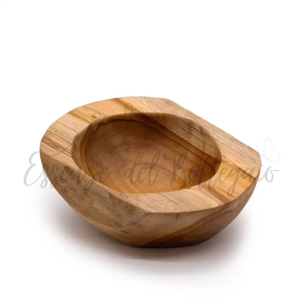 Ciotola Media in Teak a Forma Naturale - 20x7 cm - Teak Wood Bowls