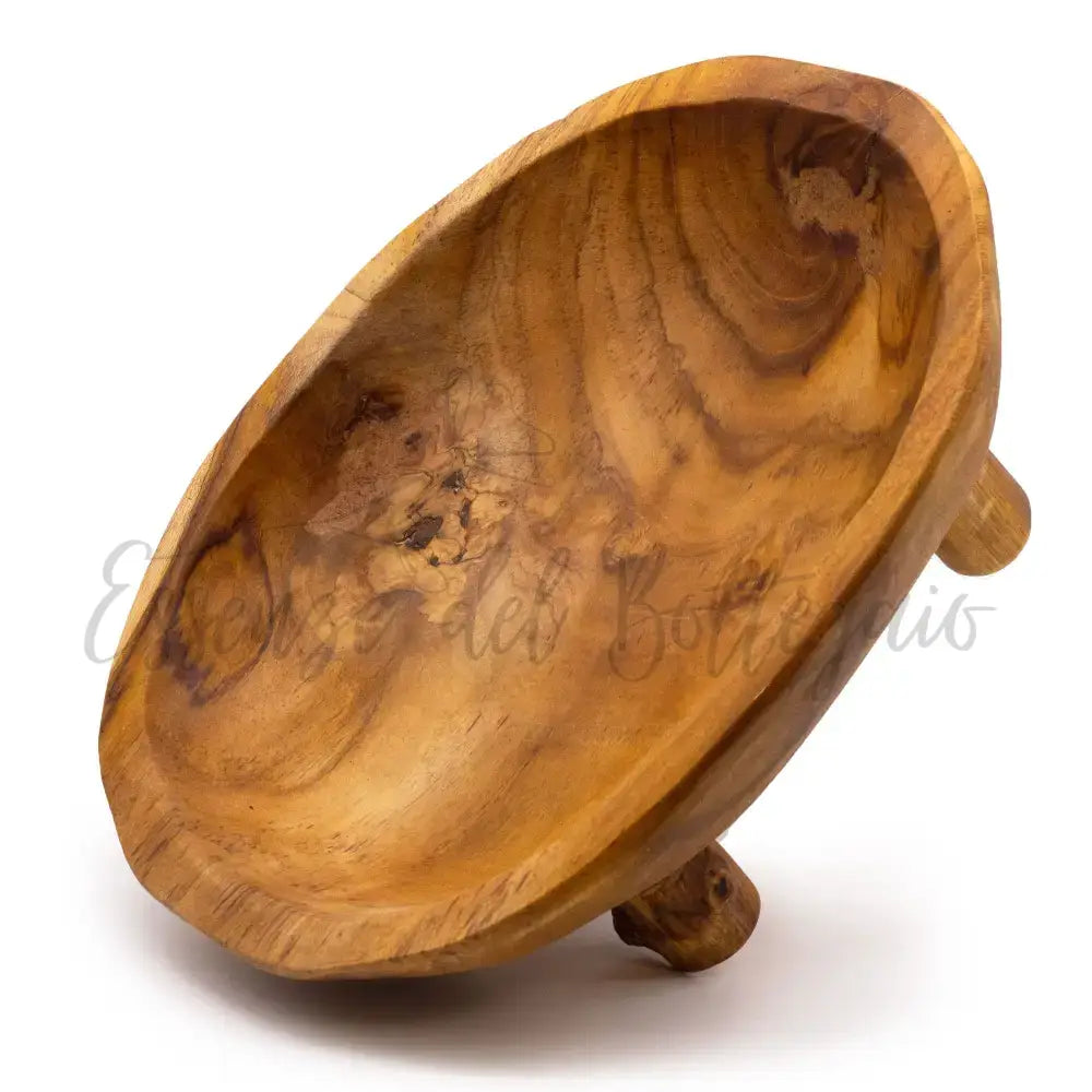 Ciotola in Teak con Piedini 30x23x10 cm - Teak Wood Bowls