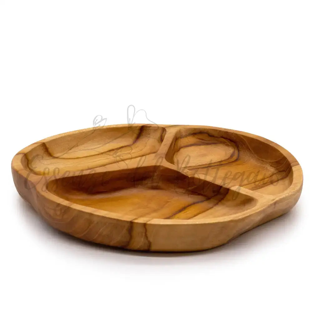 Ciotola in Teak Tre Sezioni 30x4 cm - Teak Wood Bowls