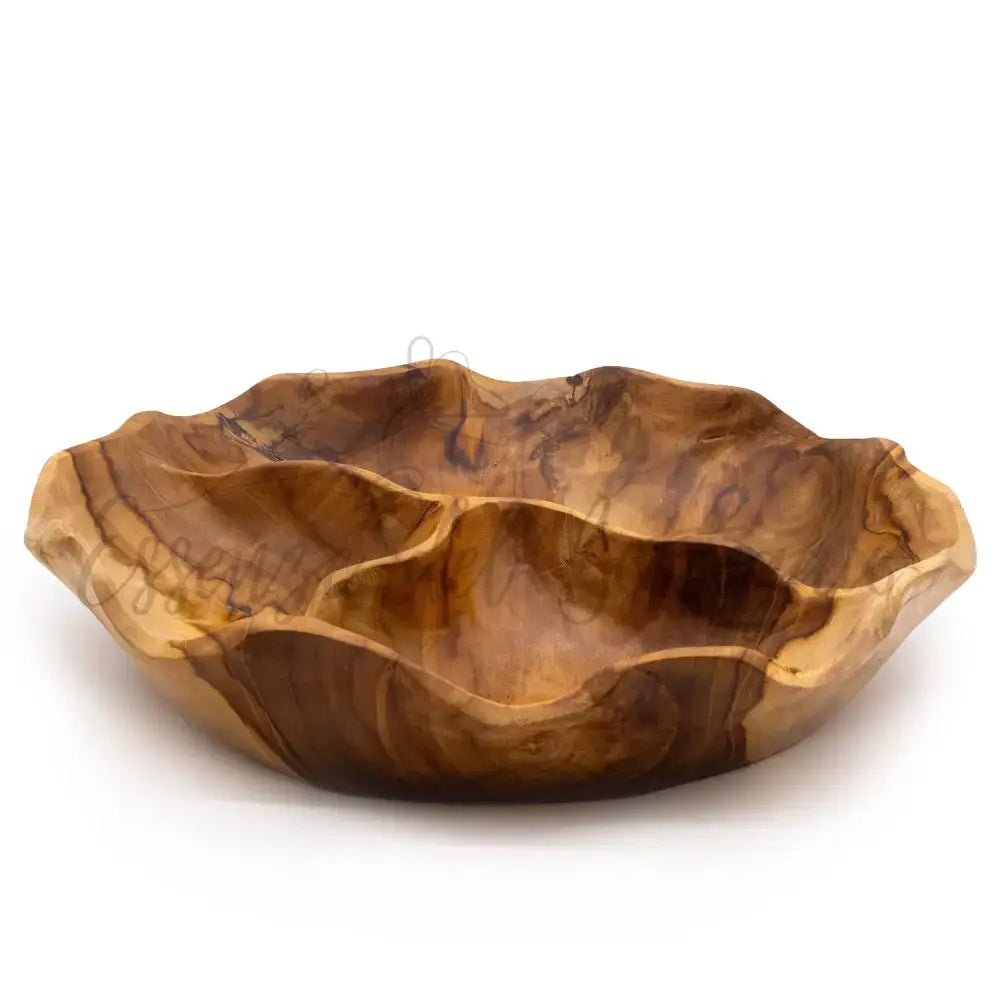 Ciotola in Teak Tre Sezioni Rotonda 30x5,5 cm - Teak Wood Bowls