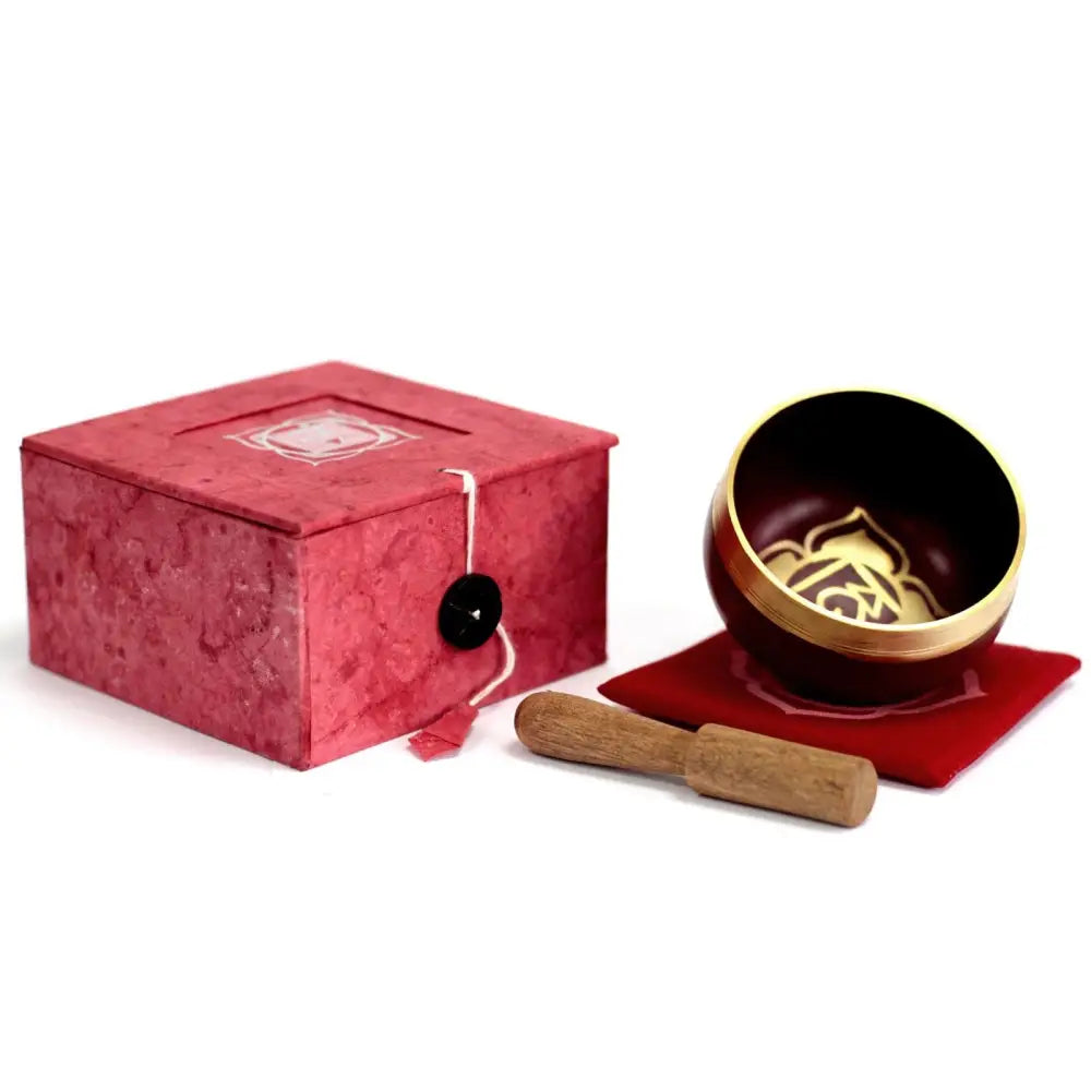 Ciotola tibetana dei chakra - Radice - Tibetan Singing Bowl Sets
