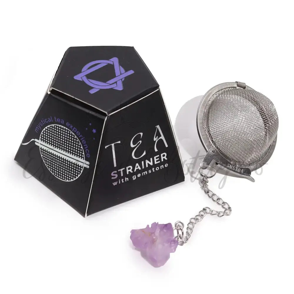 Colino da Tè Pietra Semipreziosa Grezza - Cluster - Raw Crystal Gemstone Tea Strainer