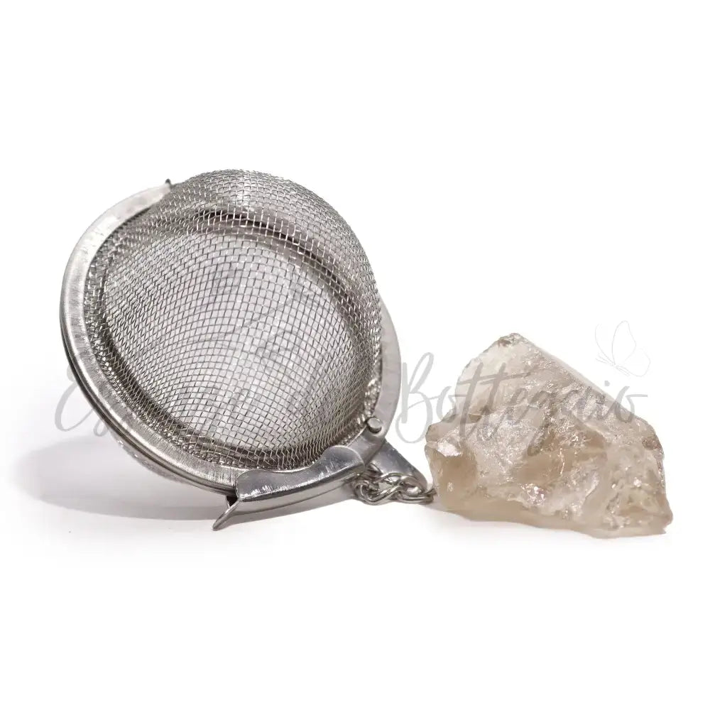 Colino da Tè Pietra Semipreziosa Grezza - Quarzo Affumicato - Raw Crystal Gemstone Tea Strainer