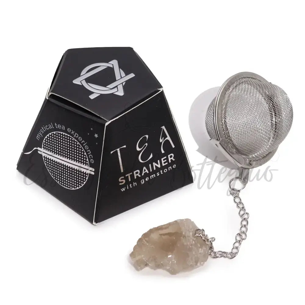 Colino da Tè Pietra Semipreziosa Grezza - Quarzo Affumicato - Raw Crystal Gemstone Tea Strainer