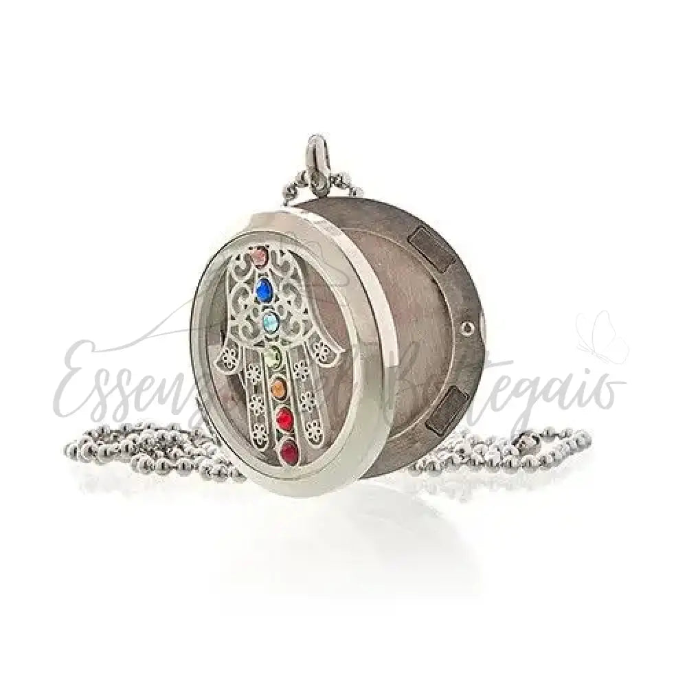 Collana Aroma - Hamsa Chakra - 30mm - Aromatherapy Diffuser Necklaces