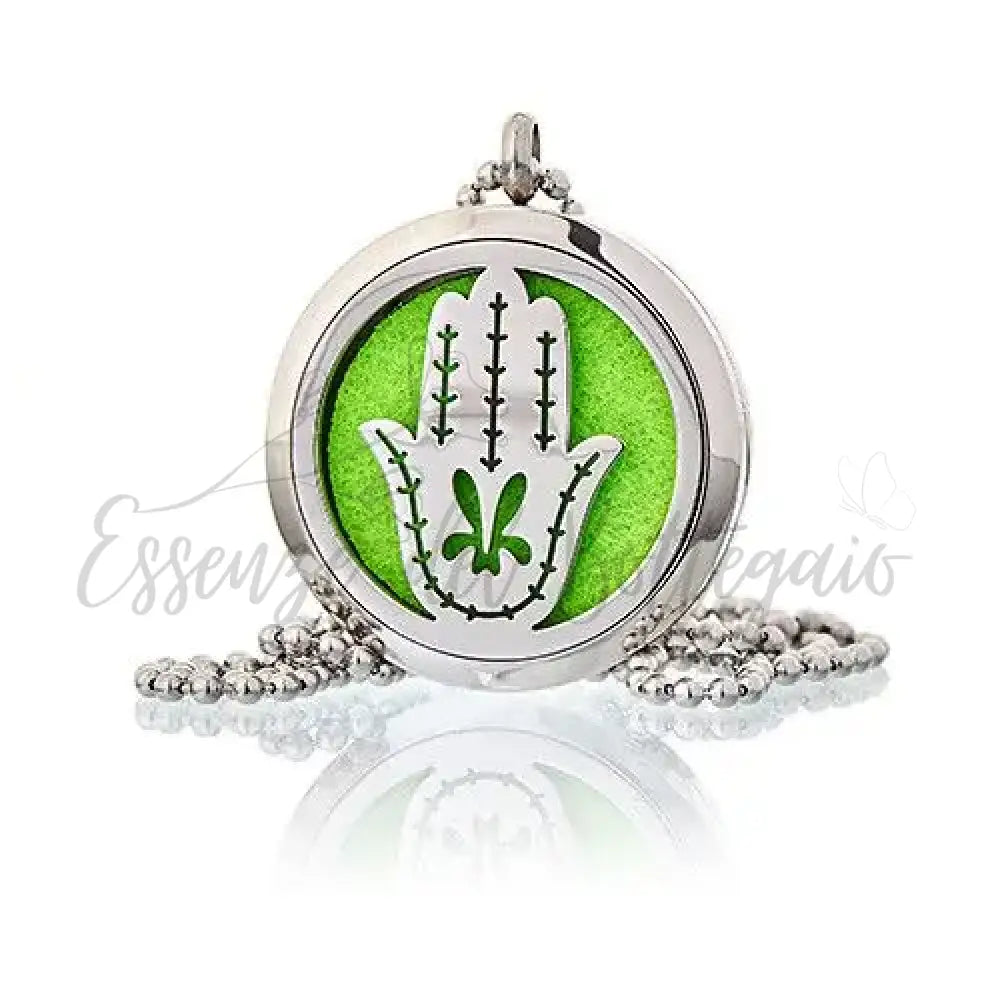 Collana Aroma - Mano di Fatima 30mm - Aromatherapy Diffuser Necklaces