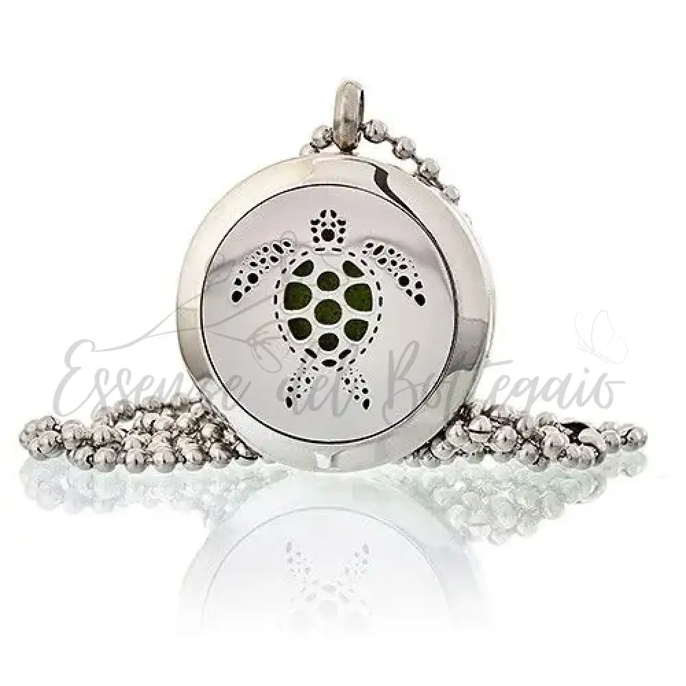 Collana aroma - Tartaruga 25mm - Aromatherapy Diffuser Necklaces
