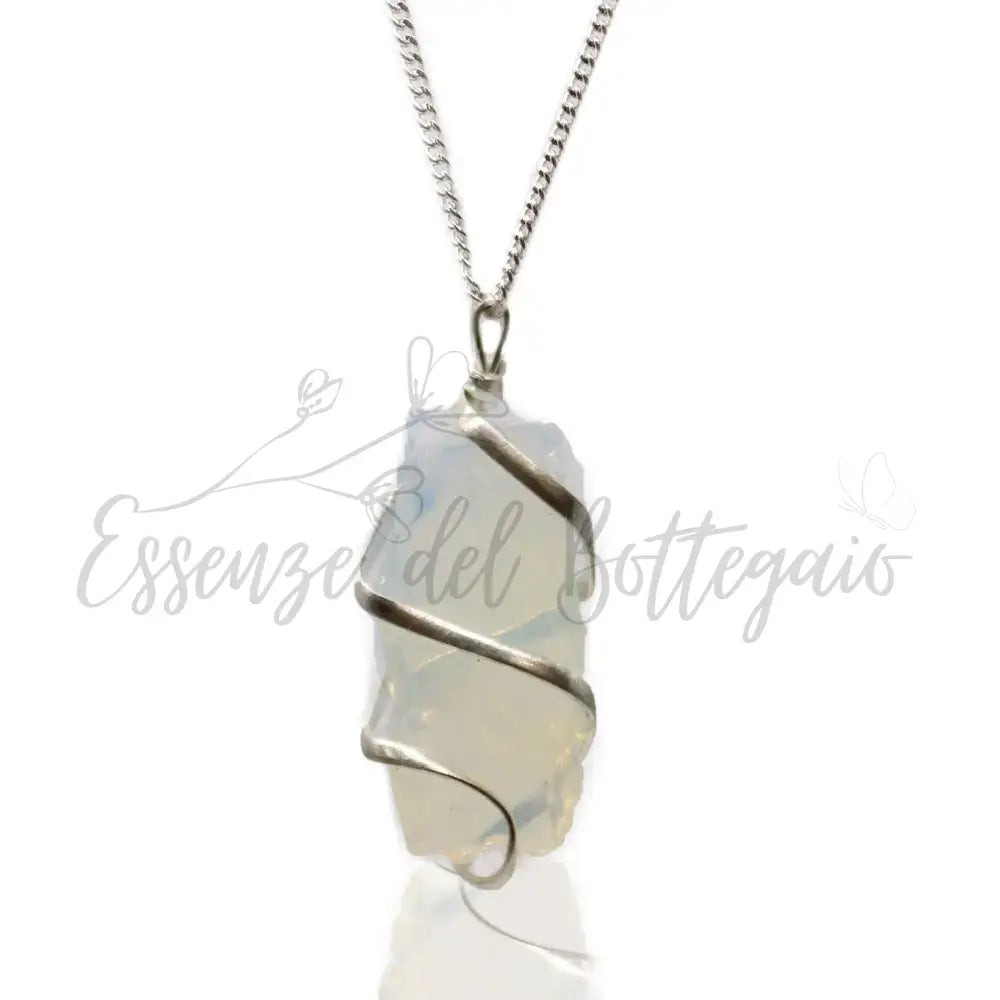 Collana a spirale - Opalite grezza - Indian Gemstone Necklaces