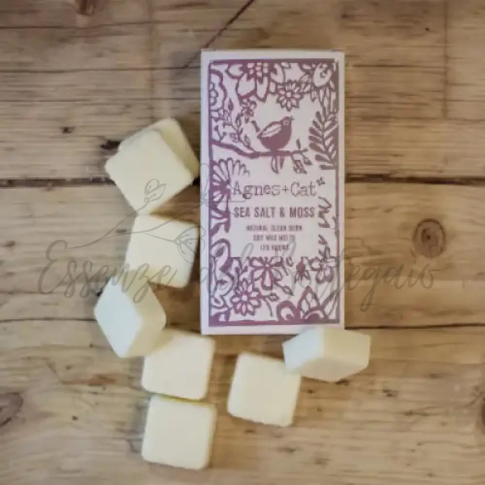 Confezione da 8 Cere - Sale Marino e Muschio - A&C Natural Soy Wax Melts 160g