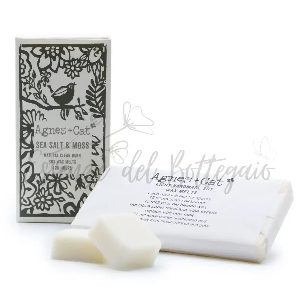 Confezione da 8 Cere - Sale Marino e Muschio - A&C Natural Soy Wax Melts 160g
